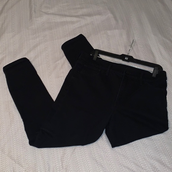 Express Mid Rise Skinny Jeans Black